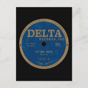 label Delta Records Briefkaart
