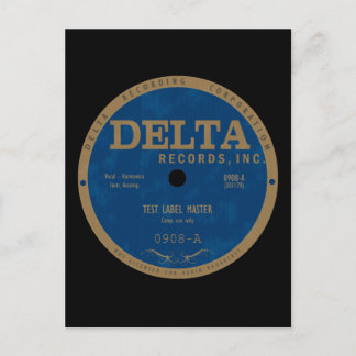 label Delta Records Briefkaart