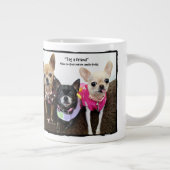 "Label een vriend" (1A) Extra Grote Mok (Rechts)