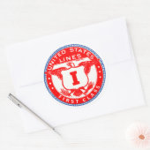 Label eerste klasse Verenigde Staten (Envelop)