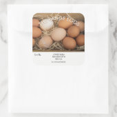 Label eierdoos biologische vrije uitloop boerderij (Tas)