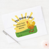 Label eierdoos boerenwinkel vrije uitloop (Envelop)