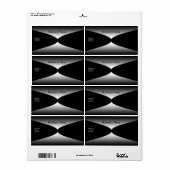 Label Elegant Grijs Zilver Zwart (Full Sheet)