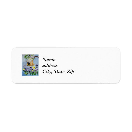 Label Gele Finch Return (Voorkant)