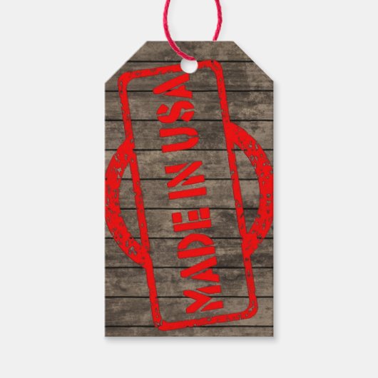 label gemaakt in de Verenigde Staten Cadeaulabel (Voorkant)