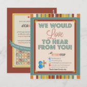 LABEL Golden Wereldbollen Press Briefkaart (Voorkant / Achterkant)