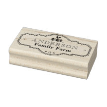  Label Grens Decoratieve Familie Boerderij