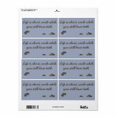 label grizzy beren en een gezegde (Full Sheet)