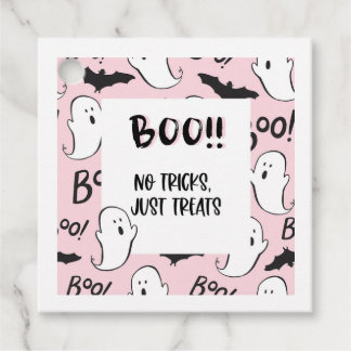 Label Halloween Ghost Treat
