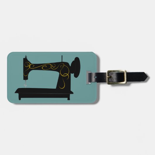 Label ID  naaigmachine Bagagelabel (Voorkant horizontaal)