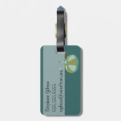 Label ID  naaigmachine Bagagelabel (Achterkant verticaal)