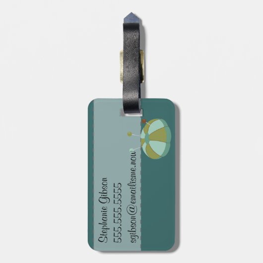 Label ID naaigmachine Bagagelabel (Achterkant verticaal)