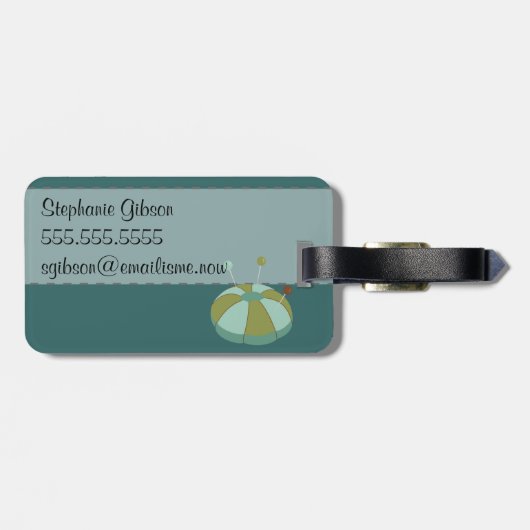 Label ID naaigmachine Bagagelabel (Achterkant horizontaal)