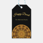 Label in Bright Gold Diwali Indian Pattern Cadeaulabel (Voorkant)