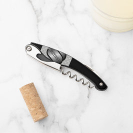 Label in ruste hond kurkentrekker