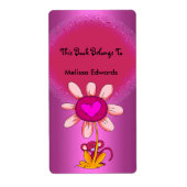 Label Kinder Boekenetiketten Stickers Groot formaa (Voorkant)