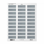 Label 'late retouradres' (Full Sheet)