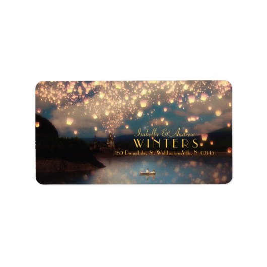 Label Liefde-wensen (Wish Lantern) Adres (Voorkant)