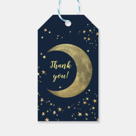 Label Maan en Sterren 🌜 Cadeaulabel (Voorkant)