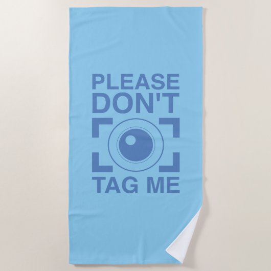 Label me alsjeblieft niet strandlaken (Voorkant)