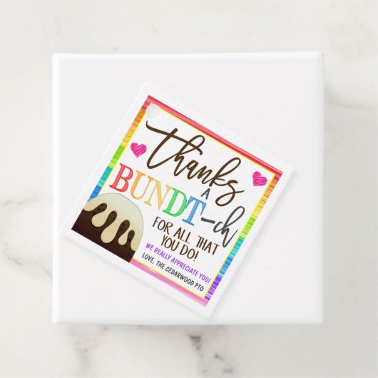 Label met bundelCake (In situ)