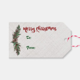 Label met cadeautjes voor feestdagen voor feestdag cadeaulabel