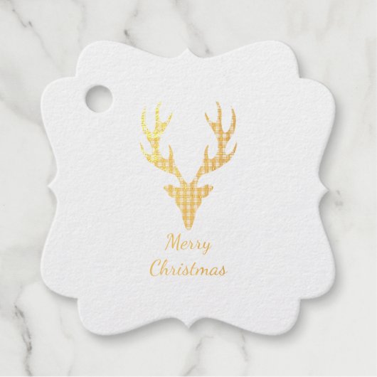 Label met cadeautjes voor kerstcadeaus, geplakt re (Voorkant)