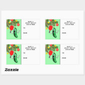 Label met cadeautjes voor kerstfeestdagen (Vel)