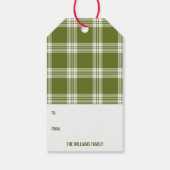 Label met cadeautjes voor kerstfeestdagen cadeaulabel (Achterkant)