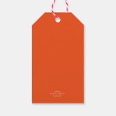 Label met groene Waterverf kerstmis Cadeaulabel (Achterkant)