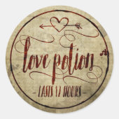 label met halloween Love Potion (Voorkant)