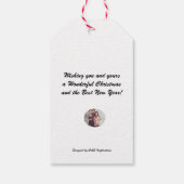 Label met kerstbomen cadeaulabel (Achterkant)