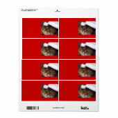 Label met kerstcadeau (Full Sheet)