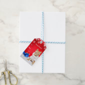 Label met kerstcadeau cadeaulabel (Met Touw)