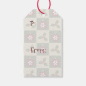 Label met kerstcadeau cadeaulabel (Achterkant)