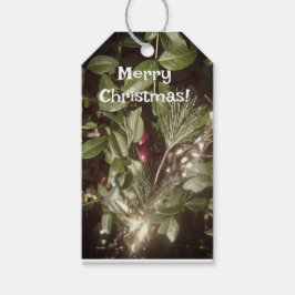 Label met kerstcadeau cadeaulabel