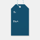 Label met kerstcadeau cadeaulabel (Achterkant)