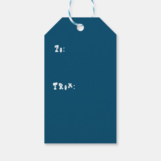 Label met kerstcadeau cadeaulabel (Achterkant)