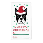 Label met kerstcadeau voor de grote kerstman van B (Voorkant)