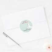 Label met kerstcadeau voor rode neus rendierenkast (Envelop)