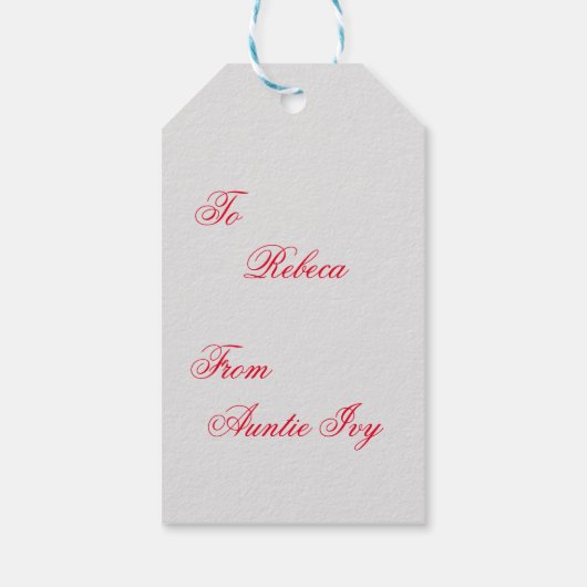 Label met kerstcadeaus - Gnomen in rij Cadeaulabel (Achterkant)