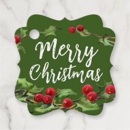 Label met kerstcadeaus voor Mistletoe Gift