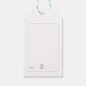 Label met kerstcadeautjes - Cute Bunny op een Ster Cadeaulabel (Achterkant)