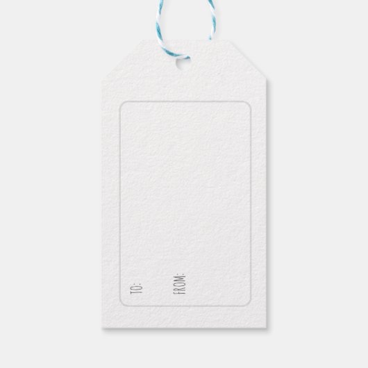 Label met kerstcadeautjes - Cute Bunny op een Ster Cadeaulabel (Achterkant)