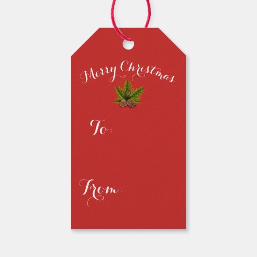 Label met kerstcadeautjes voor gevels cadeaulabel (Achterkant)