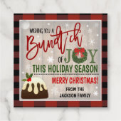 Label met kerstcadeautjes voor kerstcadeautjes (Voorkant)