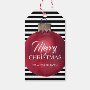 Label met kerstcadeautjes voor moderne en oude ker cadeaulabel