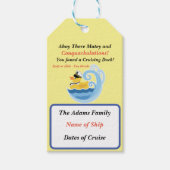 Label met kruisend afval cadeaulabel (Voorkant)