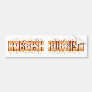Label met rubbige bubbels bumpersticker
