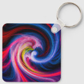 Label met schijfgolf sleutelhanger (Achterkant)